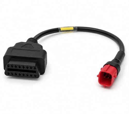 Mapout24 OBD-II 16-Pin Female to 6-Pin Male Diagnostic Cable for BS6 & BS7 Honda, TVS, Suzuki, Vespa & Bajaj | Compatible with V519, V311, V317 & ELM327 OBD-II Scanners | SMPL104 - Image 2