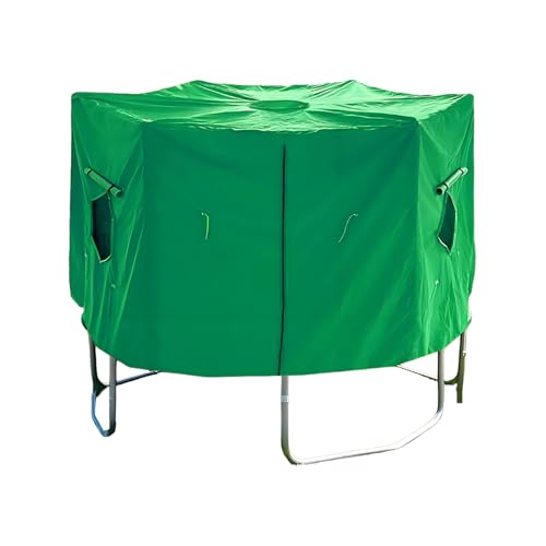 Cubierta de tienda de cama elástica, refugio protector de techo, resistente al agua, resistente al viento, material duradero y resistente a la intemperie, toldo de fácil instalación para lluvia