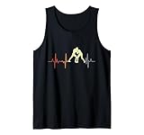Öl-Ringkampf Wrestling Herzfrequenz Retro Wrestler Tank Top