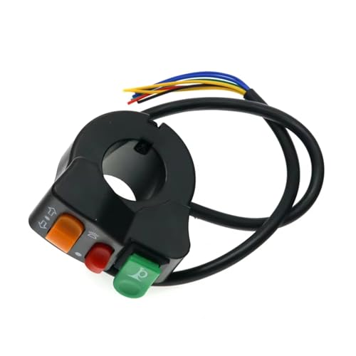 Interrupteur moto guidon commande clignotant et faisceau lumineux 22mm