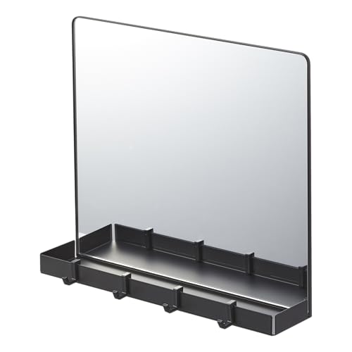Miroir magnétique antichute de clés avec étagère compacte - 2