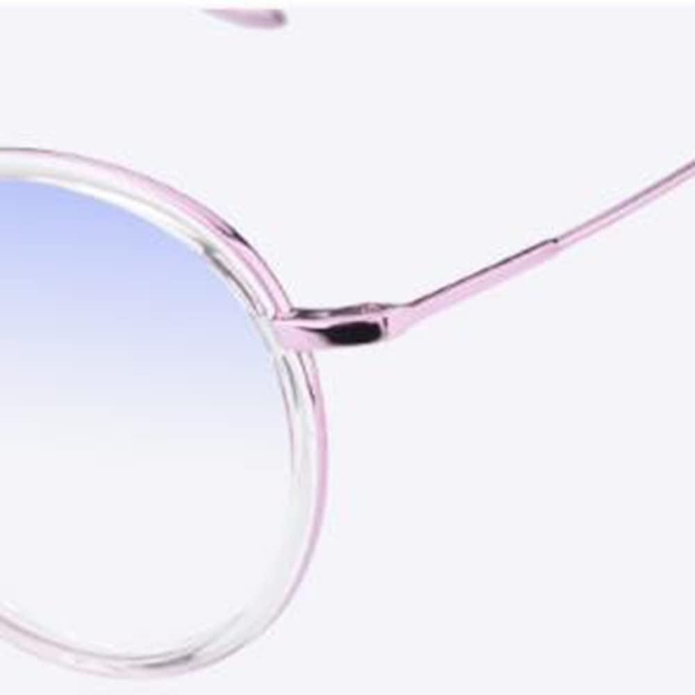 Trendy Lesebrille Frauen Weinlese Runden Rahmen Computerbrille Progressive Multifokal Lesehilfe Sehhilfe Augenoptik Damen Anti Blaues Licht (Color : Black, Size : 3.0X)