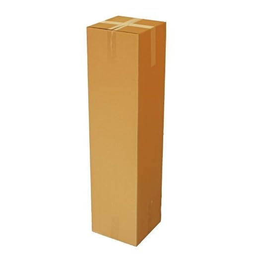 HaGa® Kartong vikbar kartong fraktbox förpackningsmaterial 30 cm x 30 cm x 120 cm, paket med 5.
