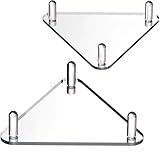Leanockesa 2 Pack Ball Stand with Stainless Steel Rods, Multi-Sport Ball Holder for Football, Basketball, Soccer and Volleyball, Easy to Assemble and Space-Saving Organizer(Clear)