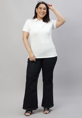 Image of Wear Your Opinion Womens Plus Size Polo Collar Neck T-Shirt Top