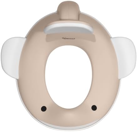 Kindsgut Toilet seat Whale for Children, Child-Friendly Whale Design, in Discreet and Modern Colours, Free from Harmful substances and Suitable for Children, Sand