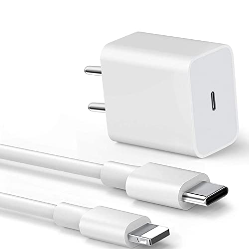 Image of Original 20Watt Type C to Lightening Cable with Adapter for iPhone X, XR, XS, XS Max (Adapter and Cable)