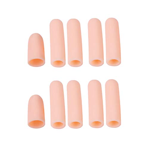 Serenable 40x Gel De Silicone Tubo De Dedo Macio Mangas Separadores Protetor Pés Alívio Da Dor