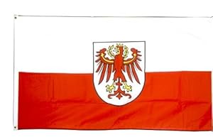 Südtirol Flagge - Fahne 90cm x 150cm - Beste Qualität - Polyester - Doppelt Umnäht - 2 Metall-Ösen