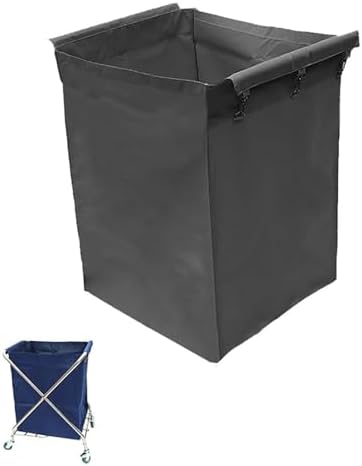 Commercial Grade Removable Laundry Cart Liner - Versatile Replacement for Foldable Cleaning Carts Easy to Use for Efficient Service
