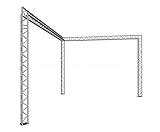  traversen-discount.com Messestände in L Form, 6x4x3m aus 3 Punkt Deco Truss T220-3 - Messestände Stand für Messe Messe Stand für Gewerbeschau