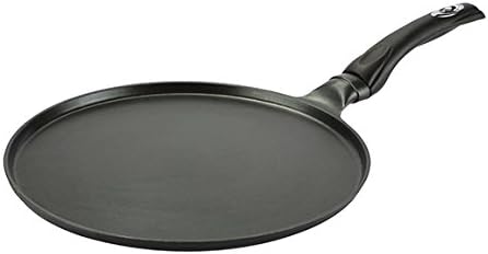 Eris Flat Griddle Tava, 12-Inch, Black