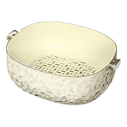 Générique Vegetable Washing Basket – 12.6 inch Kitchen Fruit Colander | Pet Multi-Functional Fruit Strainer – 1.2kg Durable Lightweight Efficient Clean Wash Fresh Berries Tomatoes Watermelon