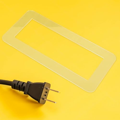 Placa triple para interruptor de metacrilato transparente y protector impermeable 8