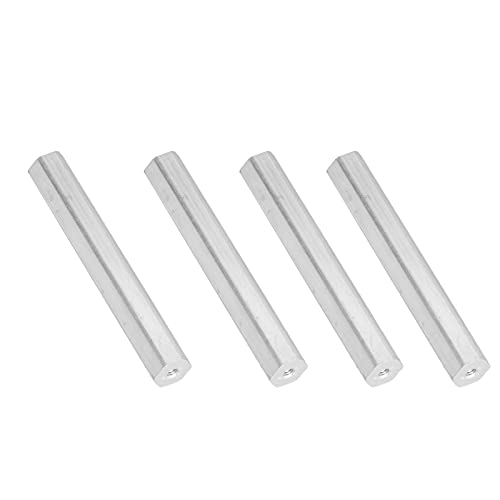 シャフトバーキット アルミニウム合金 耐久性 高硬度 12mm 六角棒セット 10本 使いやすい 耐摩耗性 M4ネジ穴付き 機器用(4104-0012-0096)