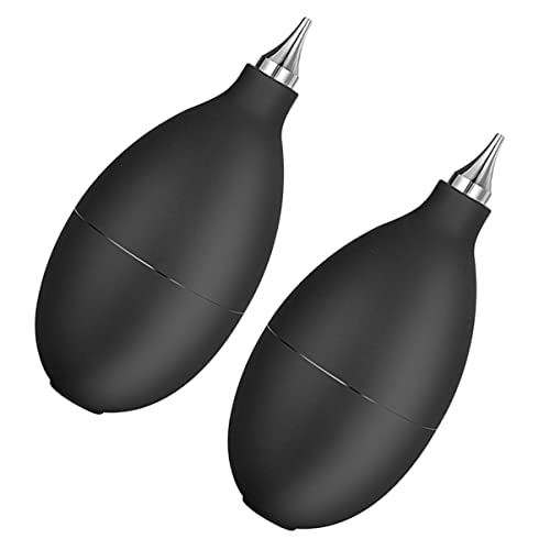 MERRYHAPY 2pcs Air Blow Cleaning Tool Lense Cleaner Dusting Blower Air Duster Blowing Camera Lens Cleaner Dust for Keyboard Air Dust Blower Camera Air Blower Rubber Black