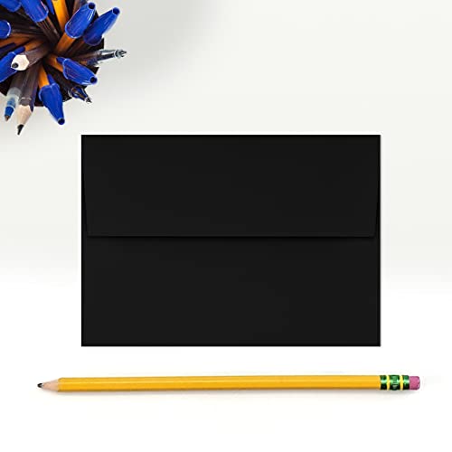 A1 Invitation Envelopes W/Peel & Press (3 5/8 X 5 1/8) - Midnight Black (50 Qty.) #TOP3