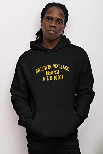 CreateMyTee Baldwin Wallace Vintage Alumni Unisex Hooded Sweatshirt - Baldwin Wallace Yellow Jackets Apparel2