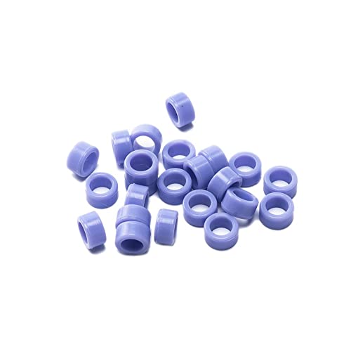Snawop Dental Color Code Rings Multi-Colors Autoclavable Silicone Hygiene Instrument For Dentist (L, Purple) #TOP1