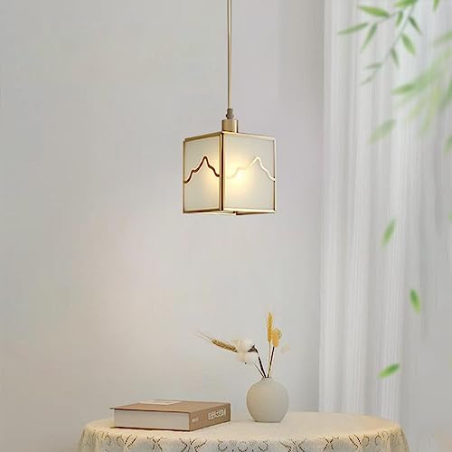Lámpara de noche tradicional oriental para techos altos de mini dormitorio acogedor 7