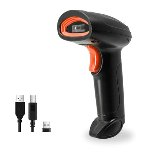 Image of PRIMESAGE Wireless Barcode Scanner, 1D & 2D QR Code Scanner Machine, USB Barcode Scanner for Warehouse, Inventory Management, Retail POS, Logistics, Manufacturing, Commercial Industrial Applications