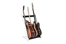Handmade in Northern Ireland using Solid Mahogany Hardwood - Finished White Fully Customizable Guitar Rack and Guitar Case Rack Holds 3x Guitars or 3x Cases or a Mixture of Both- Full Size Acoustic, Electric and Bass Guitars Simple 4-Step Assembly, N...