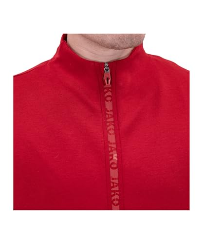 JAKO - Veste Pro Casual, Mixte, Piment Rouge, XXL