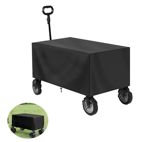Folding Garden Cart Cover - Waterproof, Dustproof Oxford Cloth Protective Cover for Festival Wagon, Cart (97x61x56cm)