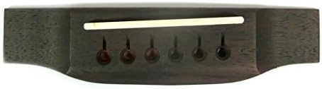 Piezas de Guitarra Acústica Puente de palisandro con hueso Sillín 2 piezas gbmcr05