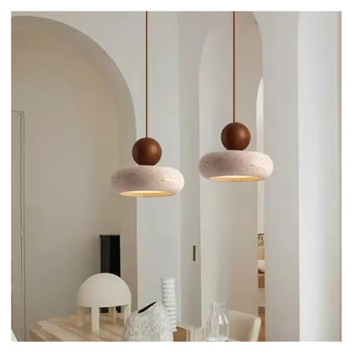 Lumière avec pierre jaune naturelle pour éclairer et décorer un café