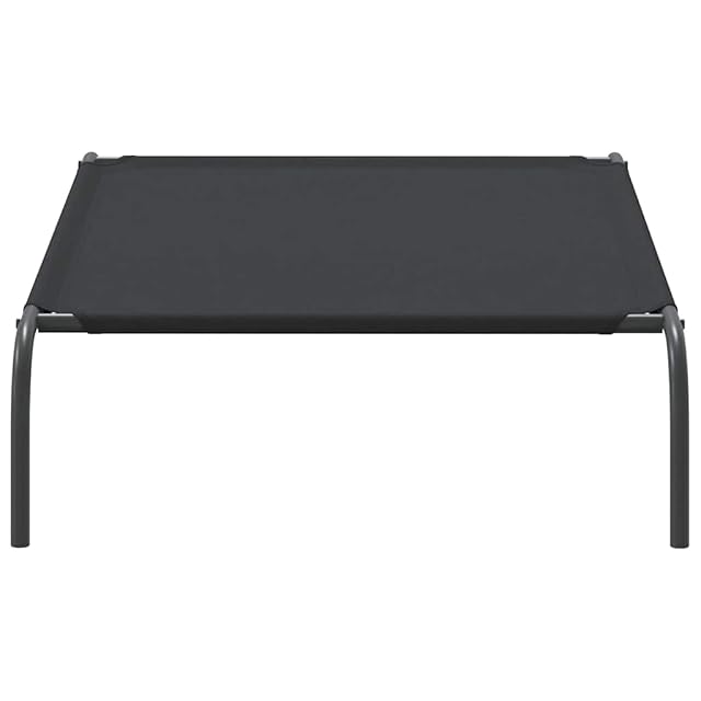 Foto 7 de 8 de vidaXL Cama elevada para Perros Negra 110x65x20 cm Tela Oxford y Acero