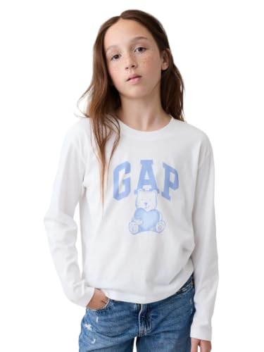 Image of Gap Girls' Long Sleeve Graphic Tee T-Shirt