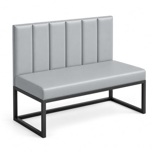 Restaurant Booth Seating, Upholstered Bench with Back, 70.9in