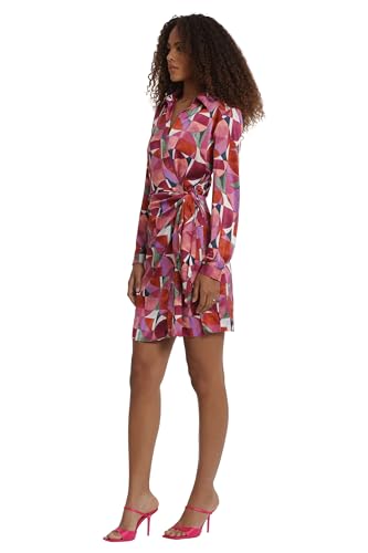 Image of Donna Morgan Women's Donna Morgan Women's Dresses Collared Wrap Shirt Dress