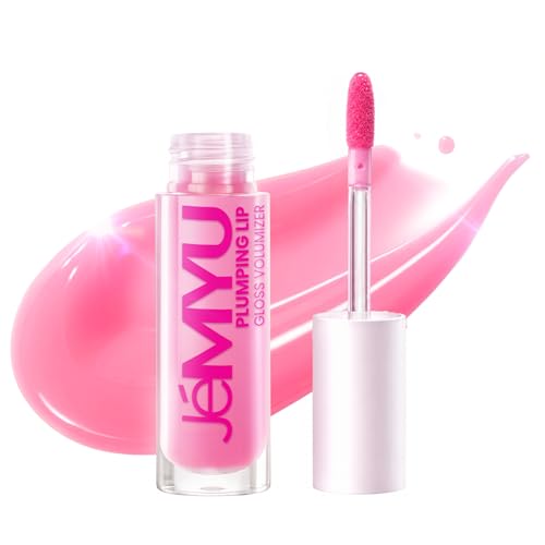 Best Lip Pump Gloss for Women Over 50: Fuller, Younger-Looking Lips Without Fillers 2 Je'myu Korean Lip Plumper Gloss – Ultra-Peptide Maximum Plumping, High Shine Natural Pink Tint | 12H Hydrating, Volumizing, Non-Sticky, 4.5ml