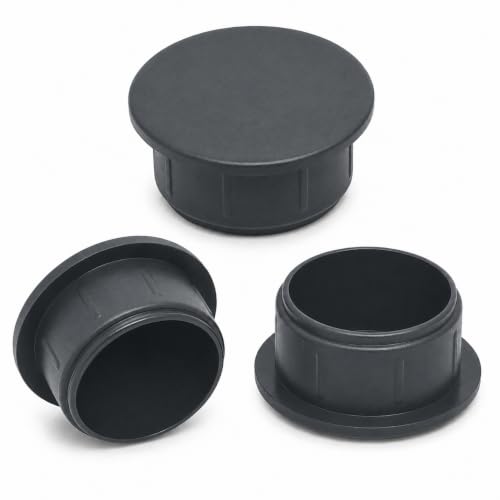 Image of (Pack of 20) Anthracite Gray Plastic Hole Plugs 0.83 inch x 0.67 inch (21 x 17 mm), Drill Hole Cover Caps, Furniture Hole Plug, Screw Hole Plugs