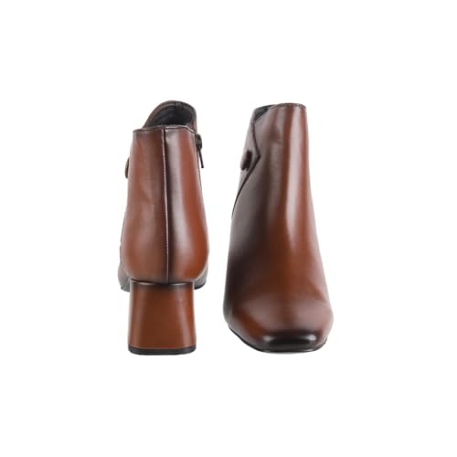 Image of Metro Women Faux Leather Sleek Slip-On Casual Boots