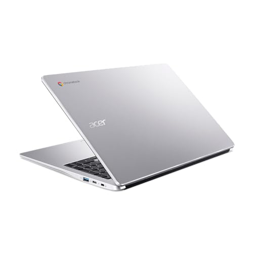 Image of Acer Chromebook 315 15.6 FHD Laptop | Intel Celeron N4500 | Intel UHD Graphics | Built-in Webcam| microSD Card Reader| Silver | 4GB RAM | 64GB SSD | Chrome OS |Bundle with 64GB USB Flash Drive