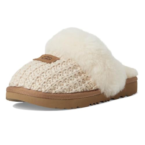 Image of UGG K Cozy Ii Knit unisex-child Slipper, Cream, 4 UK