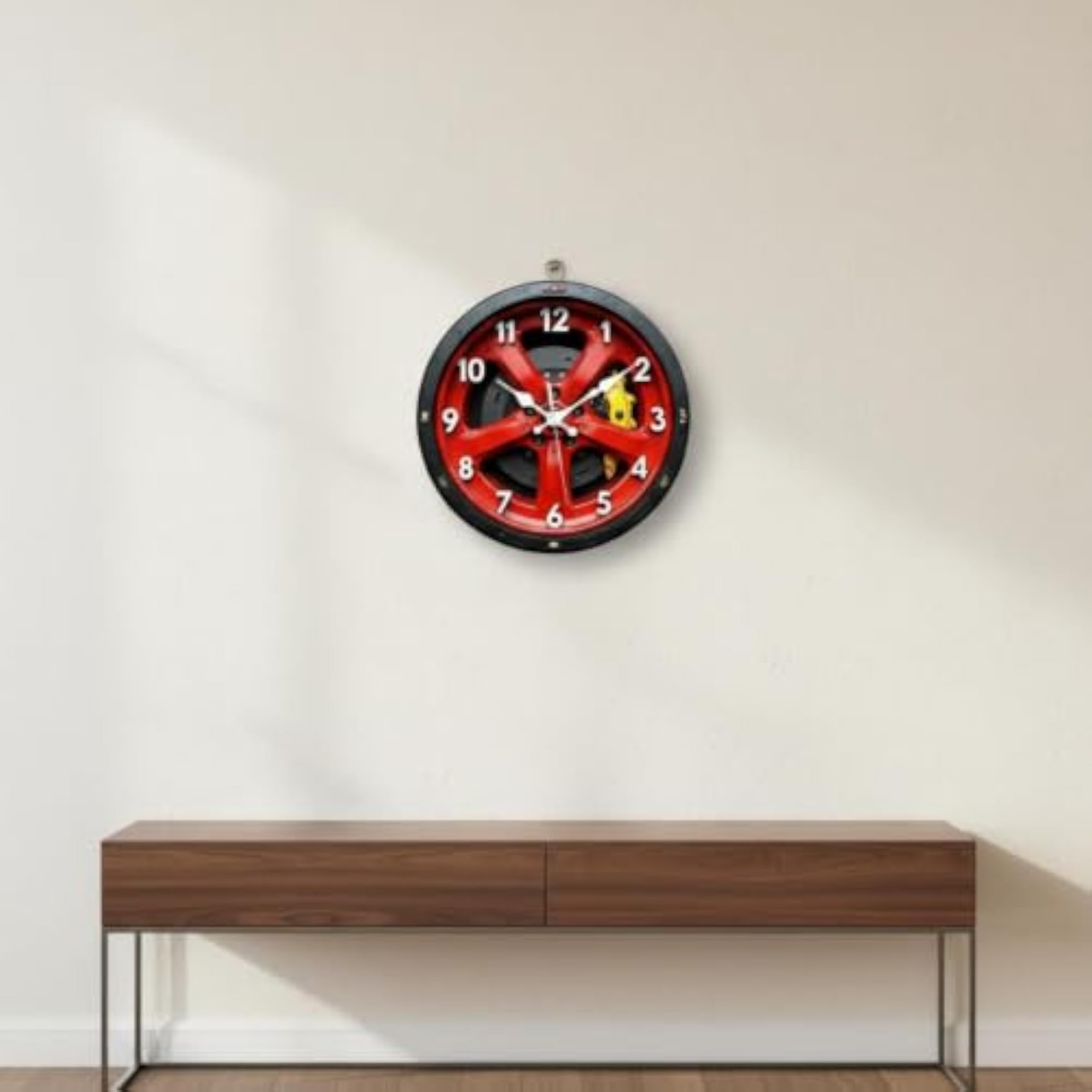 Silent Movement Brake Disc Wall Clock