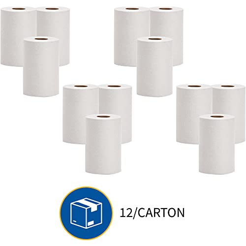 Genuine Joe Gjo22300 Hard Wound Roll Towel, 350' Length X 7-8/9" Width, White (Case Of 12) #TOP2