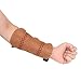 Krayney Adult Youth Leather 3-Strap Arm Guard Hunting Shooting Arrow Bow Gear Accessories, Archery Arm Finger Protector (Brown, (Youth))