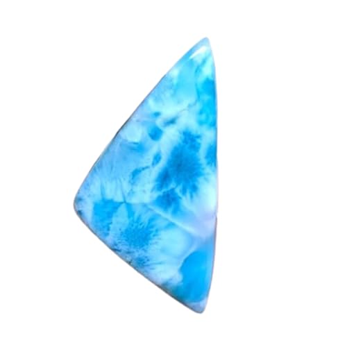 Larimar cabochon pour pendentif bohème et collier d'été en pierre naturelle 51mm