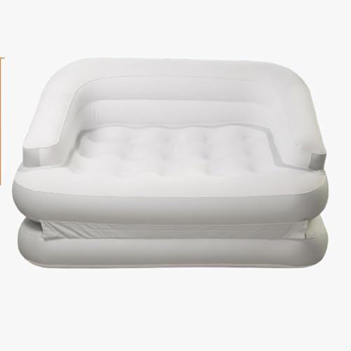 Matelas de camping pour maison et extérieur floqué anti-crevaison avec dossier