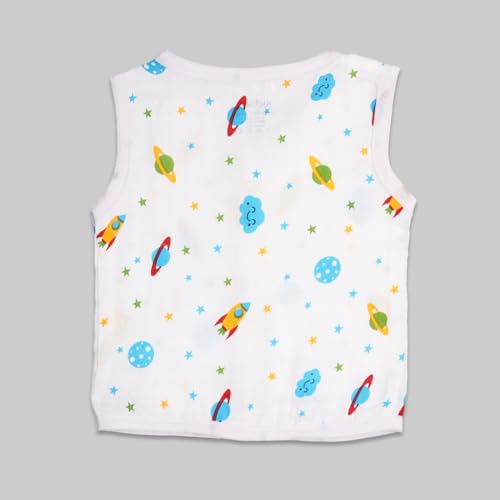 Image of Kidbea Baby-Boy's Geometric Relaxed Fit JH SP SU ST RA PO4 36 Jhabla Pack of 4 B