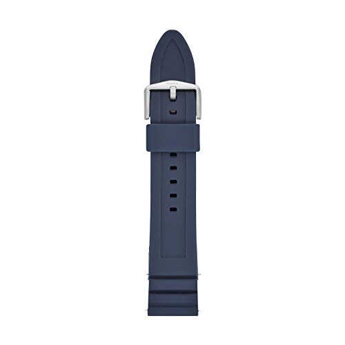 Image of Fossil Men's 22mm Dark Brown LiteHide Leather Watch Band