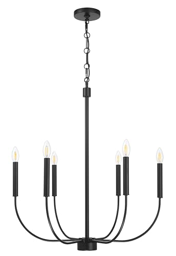 Craftmade - Lustre Traci 6 Light 79.4 cm Flat Black Finish