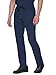 Scrub Pants for Men - Straight Leg Pants with 7 Pockets, Drawstring Scrub, Navy Blue, L