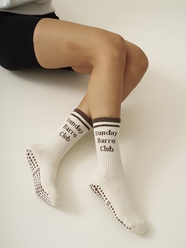 Image of Shapes Studio Half Calf Grip Socks, Cute Fruit Pilates Socks, Ruffle Socks, Non-Slip for Barre Yoga