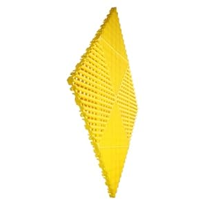 DOITOOL Gelbe Gummi Badematte mit Abflussloch